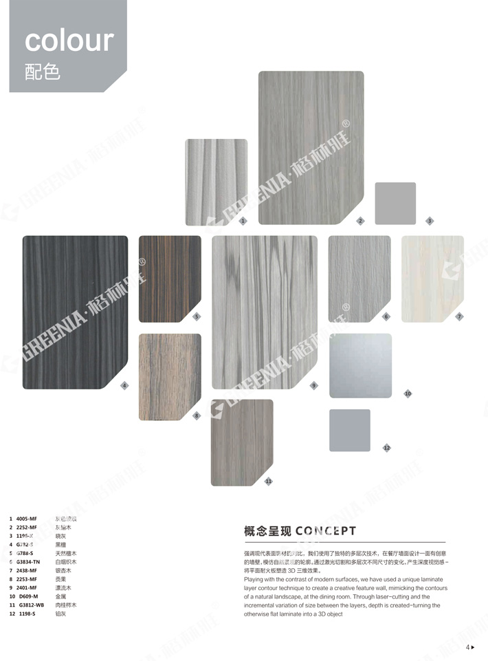 格林雅裝飾防火板樣冊(cè)